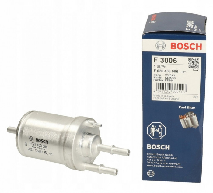 Filtru Combustibil Bosch Audi TT 8J 2006-2015 F 026 403 006
