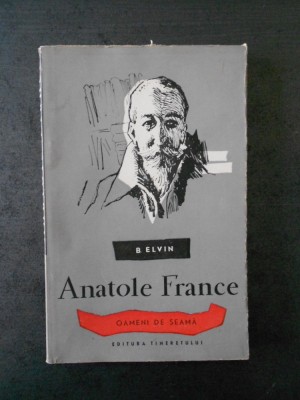 B. ELVIN - ANATOLE FRANCE foto
