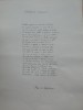 Manuscris de expozitie scris olograf de poetul Pan M. Vizirescu, poezia Coloanele luminii