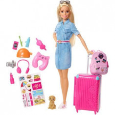 Papusa Barbie Travel cu accesorii foto