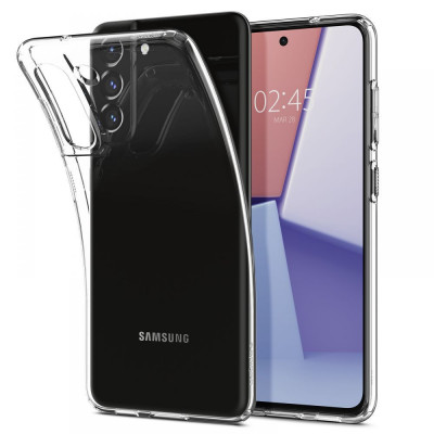 Husa pentru Samsung Galaxy S21 FE 5G - Spigen Liquid Crystal - Clear foto