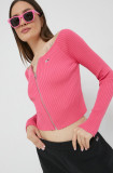Cumpara ieftin Tommy Jeans pulover femei, culoarea roz, light