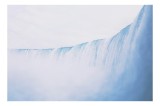 Tablou Canvas, "Cascada visurilor nesf&acirc;rșite &icirc;n albstru", Apa, Cascadă, Albastru, Abur, Vedere, Curgere, Natură, 39 x 26 cm, CMCLASS