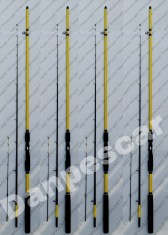 SET 4 Lansete Feeder ROBINHAN BOLENTINO PLUS 2,70 m 100-200gr cu 2 Varfuri