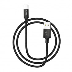 Cablu cu conectori USB tata la USB Tip C tata, HOCO X14 Times Speed, 3A, lungime 1m, negru