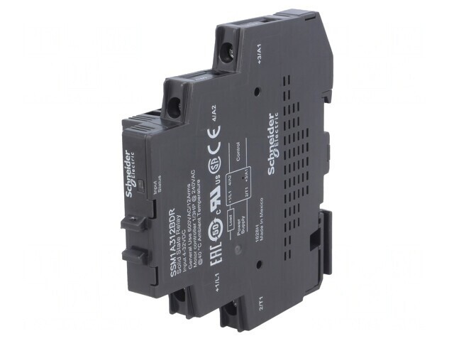 Releu Semiconductor Monofazat 12A 4-32VDC 48-600VAC