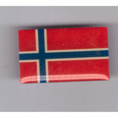 Insigna steag Norvegia - Editions Atlas, cu pin