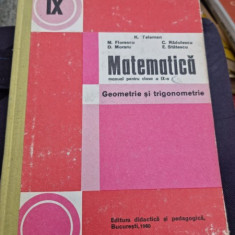 K. Teleman ... E. Statescu - Matematica, Geometrie si Trigonometrie - Manual pentru clasa a IX-a