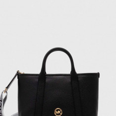 MICHAEL Michael Kors poseta de piele culoarea negru