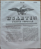 Ziarul Buletin , gazeta oficiala a Principatului Valahiei , nr. 60 , 1839