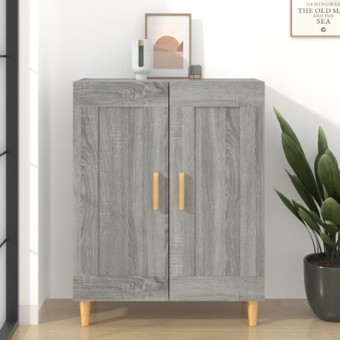 vidaXL Dulap, gri sonoma, 69,5x34x90 cm, lemn compozit