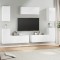 vidaXL Set dulap TV, 7 piese, alb, lemn prelucrat 3114302