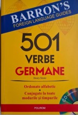501 verbe germane. Ordonate alfabetic. Conjugate la toate modurile si timpurile &amp;ndash; Henry Strutz (contine CD) foto