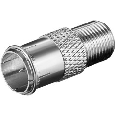 Adaptor F tata-F mama material din cupru Goobay