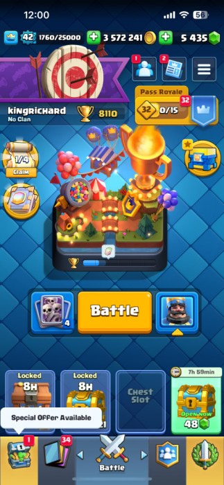 V&acirc;nd cont Clash Royale