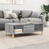vidaXL cu depozitare cu ușă sonoma gri 103.5 x 60 x 35 cm Lemn compozit