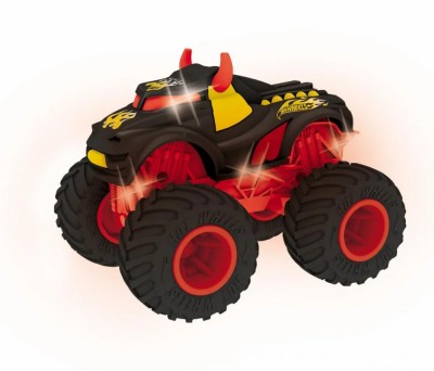 MASINA CU LUMINI SI SUNETE, REV TREDZ ROSU, HOT WHEELS foto
