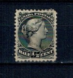 Canada 1868 - Uzual 1/2c Regina Victoria, neștampilat