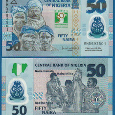 !!!  NIGERIA - 50 NAIRA 2010 , COMM - P 37 - UNC / 50 ANI DE INDEPENDENTA