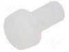 Surub M5, poliamida, lungime 10mm, cap rotund, pas filet 0.8, DREMEC - 8G201V50138