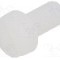 Surub M5, poliamida, lungime 10mm, cap rotund, pas filet 0.8, DREMEC - 8G201V50138