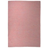 Cumpara ieftin Covor de exterior, rosu, 160x230 cm, tesatura plata