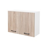Praktik 80 dulap superior 2 uși, stejar alb-sonoma