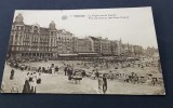 Carte poștală din Ostende, Belgia &ndash; Vedere de pe digul Casino, Circulata, Printata