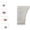 Segment reparatie aripa spate Ford TRANSIT (V184/5), 05.00-04.06 , TRANSIT/TOURNEO (V347/8), 05.06-04.13 ,Partea Stanga, Spate, inferior, in fata rot