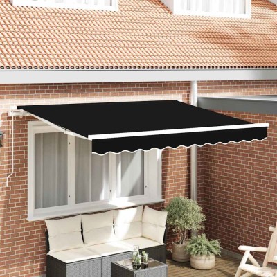 Material de &amp;icirc;nlocuire pentru marchiză pentru cadru de 3x2.5 m Negru foto