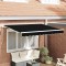 Material de &icirc;nlocuire pentru copertină Negru 350 x 200 cm P&acirc;nză