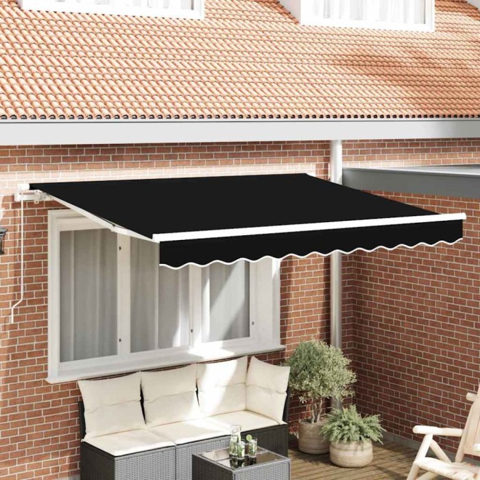 Material de &icirc;nlocuire pentru marchiză pentru cadru de 3x2.5 m Negru