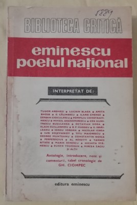 myh 413f - Eminescu - poetul national - ed 1983 foto