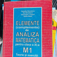 ELEMENTE COMPLEMENTE DE ANALIZA MATEMATICA CLASA A XI A TEORIE SI EXERCITII