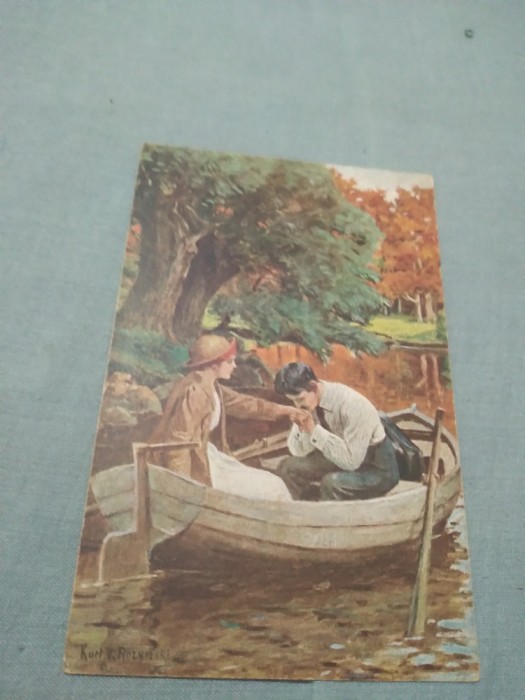 CARTE POSTALA FELICITARE INTERBELICA NECIRCULATA