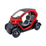 Macheta Renault Twizy rosie replica metal cu usi deschise si mecanism pull back fara cutie proprie