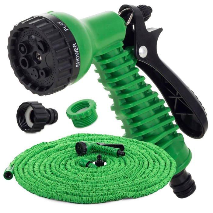 Stropitoare cu furtun extensibil integrat 20-60 m - Verde