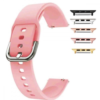 Curea din silicon compatibila cu Apple Watch 9|8|7|6|5|4|3|2|1 Series, 49mm|45mm|44mm|42mm, Coral Pink foto