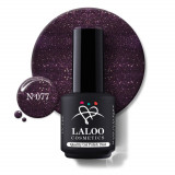 077 Dark shimmering Aubergine | Laloo gel polish 15ml, Laloo Cosmetics