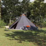 Cort de familie Tipi Manual Gri, Portocaliu 560 x 560 x 300 cm