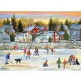 Cumpara ieftin Puzzle Eurographics - Evening Skating, 1000 piese