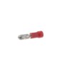 Terminal papuc rotund tata 4mm 0.5/1.5mm2 crimpat pe cablu rosu, Ninigi