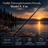 Undiță Telescopică Pescuit Model F 4m