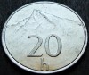 Moneda 20 HALERU - SLOVACIA, anul 1993 * cod 3375 = A.UNC, Europa, Aluminiu