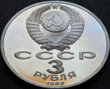 Moneda comemorativa PROOF 3 RUBLE - URSS / RUSIA, anul 1989 *cod 4286 - ARMENIA, Europa