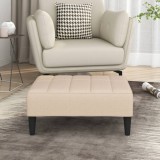 Cumpara ieftin Taburet, crem, 78x56x32 cm, material textil