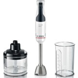 Mixer vertical Bosch ErgoMaster MSM4W220, 600 W, minitocator,vas gradat, cutit QuattroBlade System cu 4 laturi, negru/argintiu