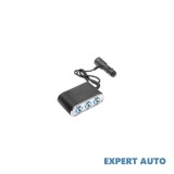 Prelungitor bricheta auto tripla 12/24v cu intrerupator individual si 1 port usb cod:bk90939 Alta marca Alt model #7