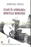 Cumpara ieftin Etape In Afirmarea Sonetului Romanesc - Adrian Voica