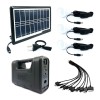 Kit Solar Portabil GDLiting GD-8017 Plus, USB, 3 Becuri LED, Lanterna, Incarcare Solara/220V, Acumulator 300 Cicluri